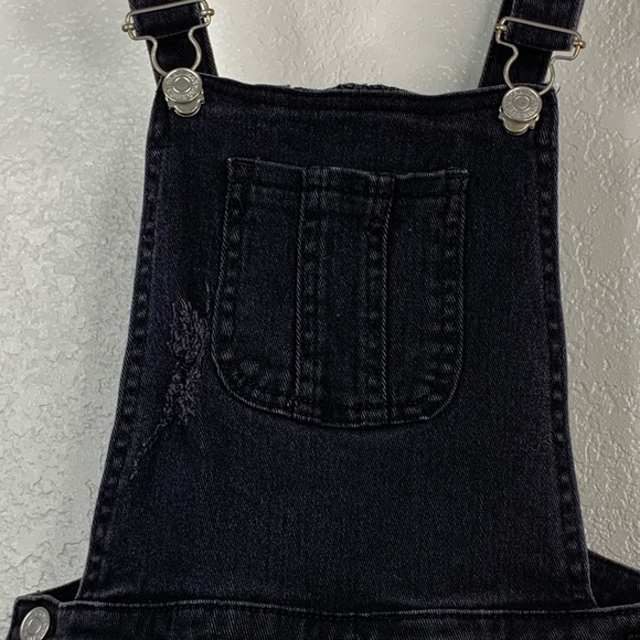 7 for all mankind Black denim overalls Size: 12 - Picture 5 of 7